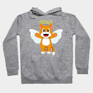 Cat Angel Angel wings Hoodie